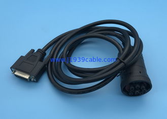 Black Type 1 J1939 Deutsch 9 Pin Female to D-Sub DB15P Female Cable