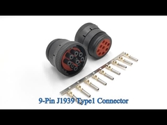 J1939 Type 1 Zwart Rond Deutsch 9 Pin Connector Plug HD16-9-1939S