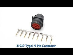 De Duitse Type 1 Vierkante Flens 9 Pin J1939 Waterdicht Connector HD10-9-1939P
