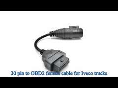 OBD2 OBDII 16 pin J1962 Vrouwelijke tot voor Iveco 30 pin connector kabel