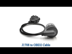 Rechte hoek J1708 6 Pin Connector to OBD 2 Connector Cable for Diagnostic Devices or Trackers