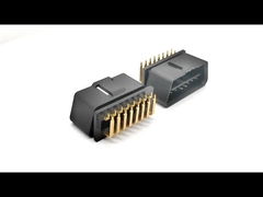OBD 2 OBD2 16-pinnige mannelijke connector met 90 graden rechthoekige pinnen naar de smalle kant gebogen