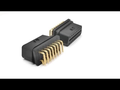 OBD 2 OBDII Vrouwelijke aansluiting met rechthoekige naald naar de brede zijde gebogen