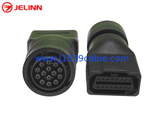 CAT 14 Pin to OBD 2 OBD2 16 Pin 16pin vrouwelijke adapter voor Caterpillar