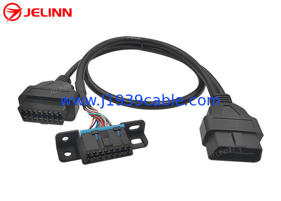 Het Mannetje van OBD2 OBDII aan het Wijfje van GM OBD2 en Vrouwelijke de Splitsersy Kabel van OBD2