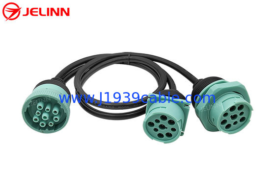 Deutsch 9 Pins J1939 Connector Mannelijk Vrouwelijk Split Y-kabel