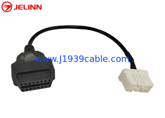 12 pin tot OBD 2 OBDII-diagnostische kabel 12 pin tot 16 pin OBD2 draadgordel voor Tesla Model S Year 2015 of ouder