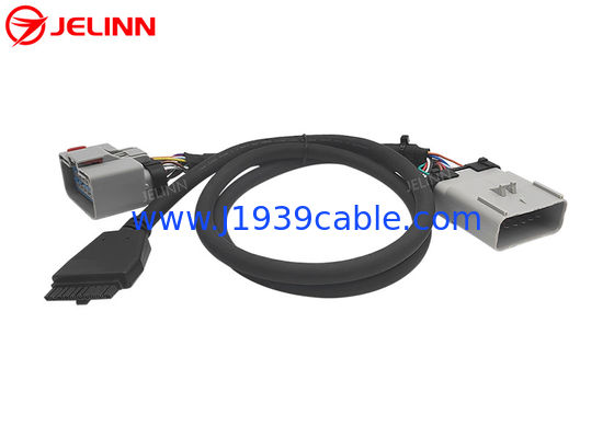 PT30 ELD-apparaatkabel 14Pin RP1226 Y-kabel voor elektronische loggeringsapparatuur zware vrachtwagens in Noord-Amerika